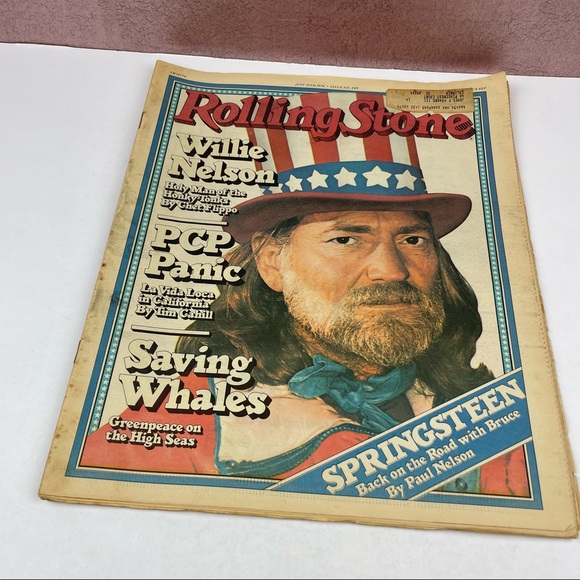 Vintage Rolling Stone Magazine Willie Nelson Bruce Springsteen July 13, 1978 - Picture 3 of 6